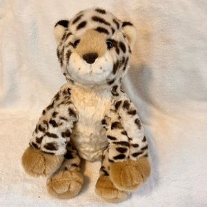 Build a Bear Baby Panther Cheetah Leopard Gold Eyes Rare Plush Stuffed Animal